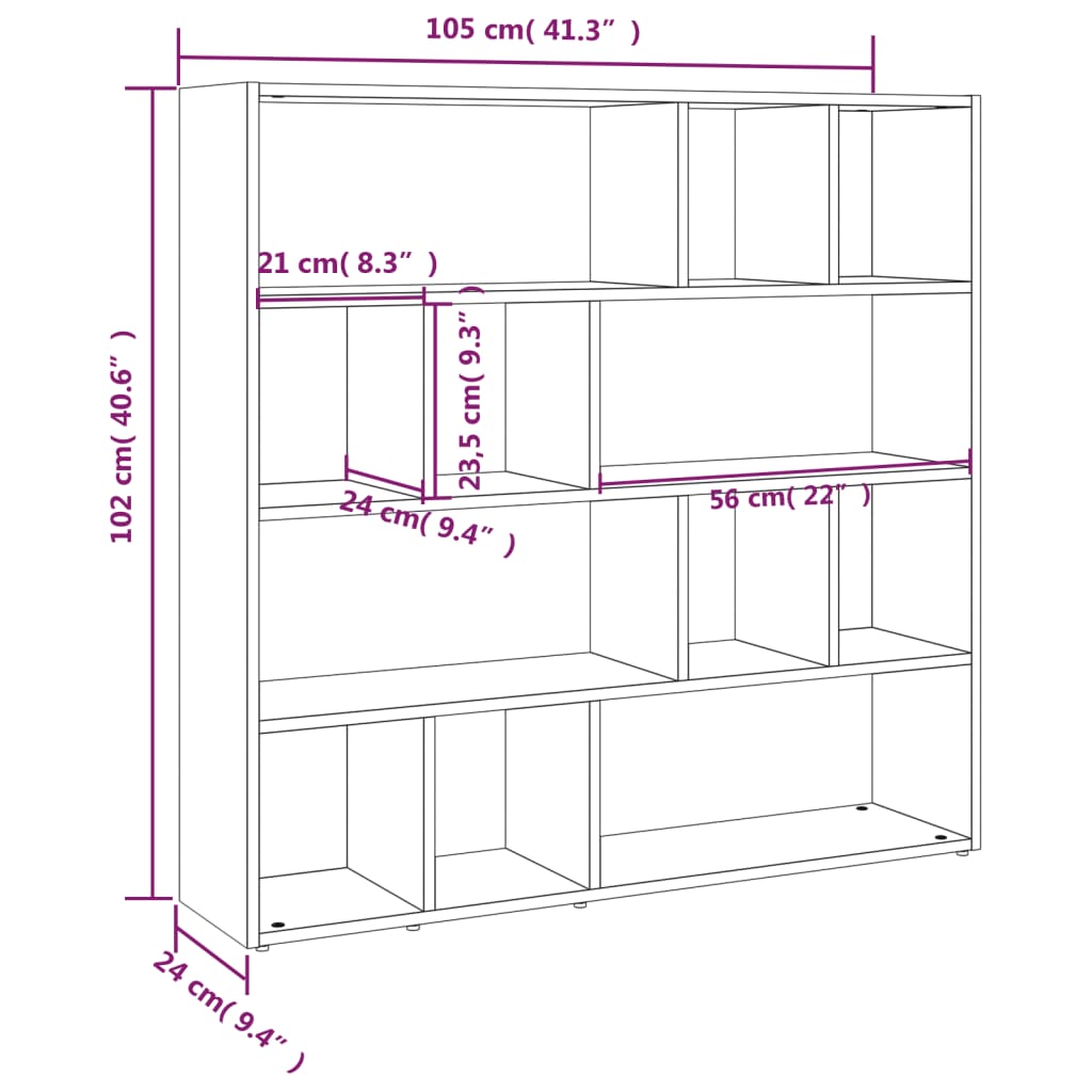 Bookshelf/Room Divider 105x   Bookshelf/Room Divider 105x   Bookshelf/Room Divider
